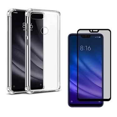 Imagem de Capa Capinha Anti Impacto e Película Privacidade Anti Espionagem Para Mi 8 Lite - (Hard Glass Store)