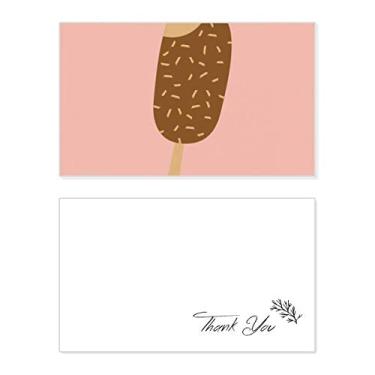 Imagem de Chocolate crocante doce sorvete, cartão de agradecimento, papel de aniversário, saudação de casamento