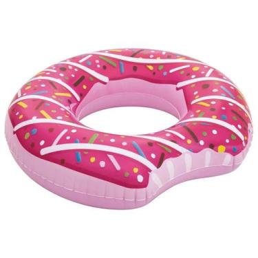 Imagem de Boia Donut Inflável Divertida 1,07M Suporta Até 90Kg - Alphacomprass