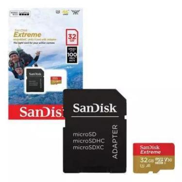 Imagem de Cartão De Memória 32Gb Micro Sd Extreme 100Mbs Sandisk **A1**