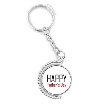 Imagem de Celebre o Dia dos Pais Dia da Bênção de Chaveiro Giratório Disco Acessórios Clipe de Corrente