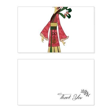 Imagem de Chinese Shadow Play imagem feminina cartão de agradecimento aniversário aniversário comemoração casamento agradecimento