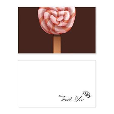 Imagem de Sorvete vermelho doces picolés cartão de agradecimento aniversário aniversário saudação casamento agradecimento