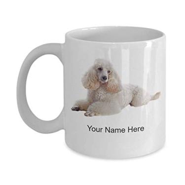 Imagem de Caneca de poodle personalizada – Caneca de café para amantes de cães – Caneca de poodle personalizada – Caneca de café de 325 ml