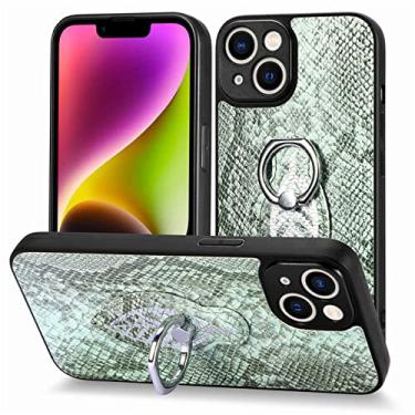 Imagem de Para Samsung Galaxy S23 Ultra S22 Plus S21 S20 FE S10 S10E S9 S8 Note 20 Ring Holder Phone Case Capa de couro magnética, verde, para Samsung S22