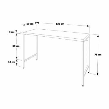 Imagem de Escrivaninha 135cm Active Branco Chess
