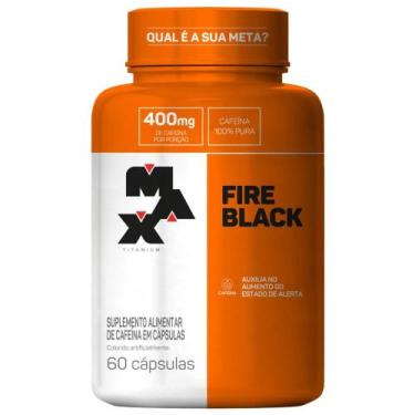 Imagem de Fire Black 60 Caps - Max Titanium Cafeína 100% Pura