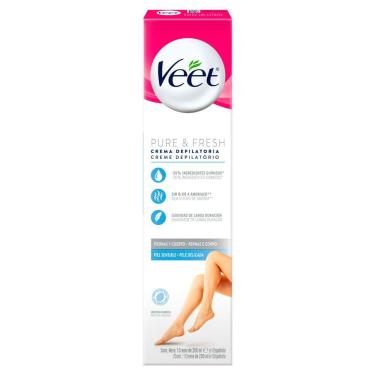 Imagem de Creme Depilatório Veet Pure & Fresh Pernas e Corpo 200ml