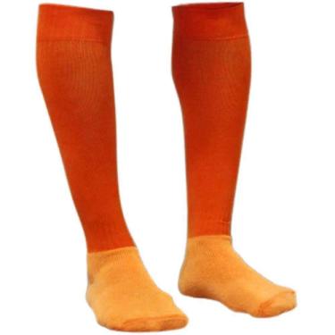 Imagem de Kit 15 Pares Meião Laranja Futebol Adulto Reforçado - TRB