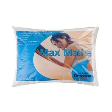 Imagem de Travesseiro Fibras Siliconadas Max Malha P/fronha 50x70 (48x68) - Ortobom