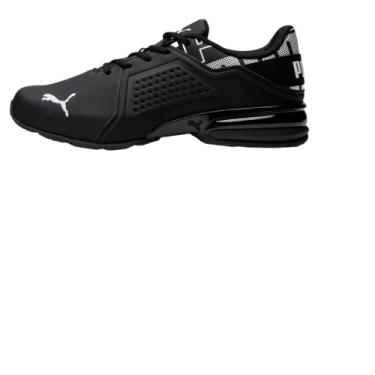 Imagem de PUMA Viz Runner Repeat Mens Running Sneakers Black White, 10.5