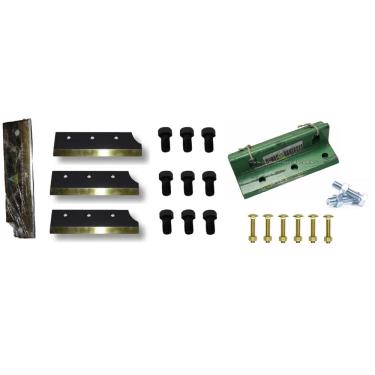 Imagem de Kit Jogo de faca + contra faca + suporte faca + parafusos ensiladeira nogueira en9