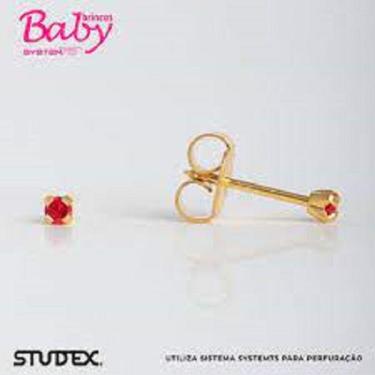 Imagem de Brinco Studex System 75 Baby Tiffany  Rubi 2Mm - Cod 134