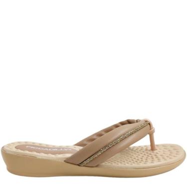 Imagem de Tamanco Feminino Casual Dia a Dia Calce Fácil em Couro com Strass Piccadilly 500345