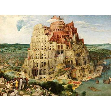 Imagem de Torre de Babel de Pieter Bruegel - 75x102 - Tela Canvas Para Quadro