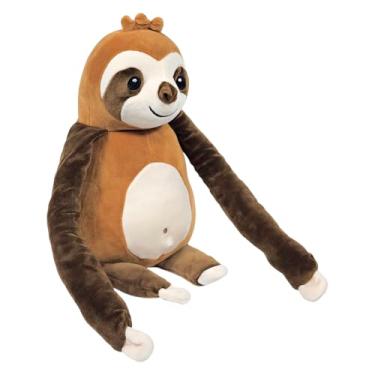 Imagem de Bicho Preguiça De Pelúcia Com Braços Grandes E Imã Na Mão Para Pendurar 24cms