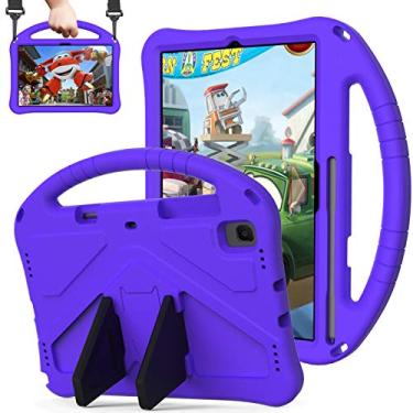 Imagem de QYiiD Capa infantil para Xiaomi Pad 6 / Xiaomi Pad 6 Pro 2023, leve e à prova de choque com alça conversível e alça de ombro para Xiaomi Pad 6/MI Pad 6 Pro, roxo