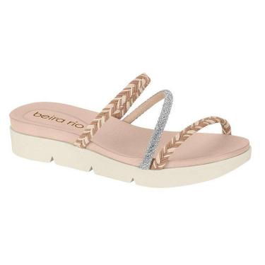 Imagem de Tamanco Feminino Beira Rio Strass Flat