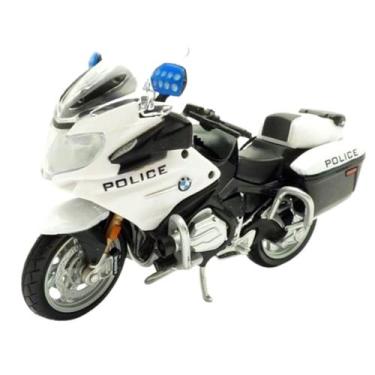 Imagem de Miniatura Moto Bmw R 1200 Rt Us Police 1/18 Maisto 32306