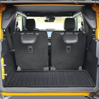 Imagem de Forro de carga premium para Ford Bronco 2 portas 2021-2024 SUV - 100% de proteção - Tapete de porta-malas de carro de ajuste personalizado - Tapete de carga preto para todas as estações - Forros de