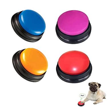 Imagem de FINEST+ Botão de gravação de voz para comunicação de treinamento de animais de estimação, brinquedo de gravação e reprodução de 30 segundos, clique de gravação de voz para gato, cachorrinho,