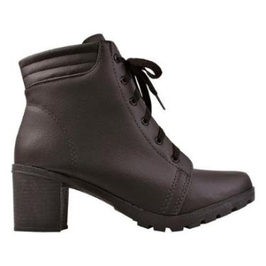 Imagem de Botas Feminina Coturno Salto Grosso Tratorado-Feminino