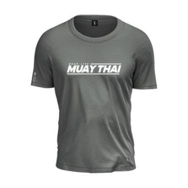 Imagem de Camiseta Shap Life Muay Thai Padrão Clean Minimalista-Unissex