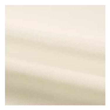 Imagem de Costura e Tecido Tecido De Algodão Artificial Macio Por Metro, Tecidos Coloridos, Tecido Para Costura E Bordado, Fabricação De Roupas Artesanais Faça Você Mesmo(Color:Off white)