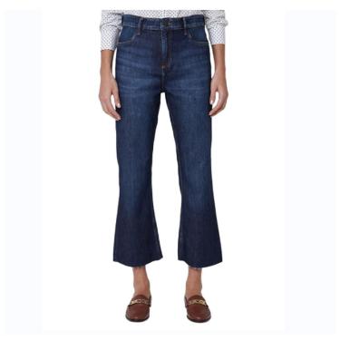 Imagem de Calça Jeans Feminina Dudalina Bootcut Cropped Azul Escuro - 18085824-Feminino