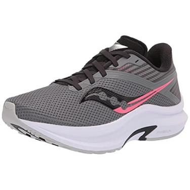 Imagem de Saucony Tênis de corrida feminino Axon Road, Cinza/rosa, 34