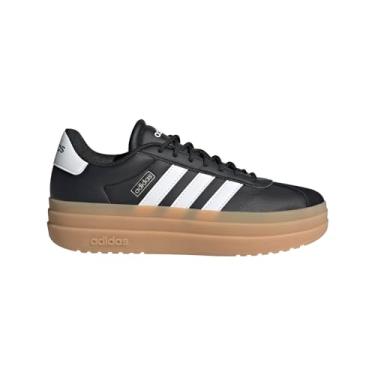 Imagem de adidas Tênis feminino Vl Court Bold, Preto/Branco/Cibermetálico, 9.5
