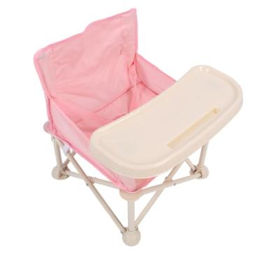 Imagem de Cadeira de Praia Portátil para Bebês, Cadeira de Acampamento Ao Ar Livre Com Bandeja Removível, Dobrável, Leve, Resistente à água, Compacta, Resistente para Bebês, Crianças, (rosa)