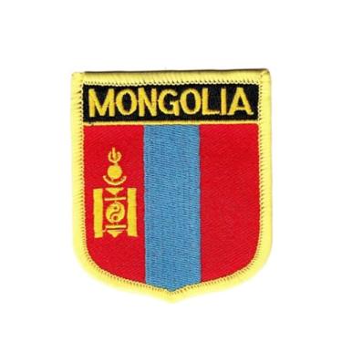 Imagem de Ruoming 1 PÇ Patch de bandeira da Mongólia bordado a ferro ou costurado, tático, militar, da Mongólia Nacional