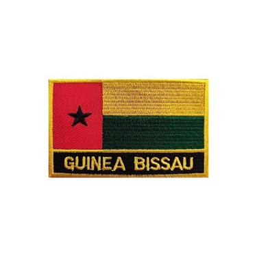 Imagem de Ruoming 1 PÇ Patch de bandeira da Guiné-Bissau com ferro ou costurado bordado tático militar nacional Guiné-Bissau (Guiné-Bissau)*