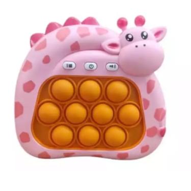 Imagem de Brinquedo Pop It Eletrônico Anti Estresse Infantil, Jogo de Apertar (Girafa)