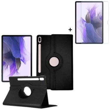 Imagem de Capa 360º em couro + película para Galaxy Tab S7 Fe 2023 - Tech King, 