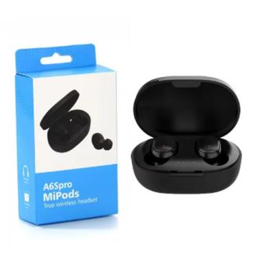 Imagem de Fones de ouvido sem fio com microfone, A6S TWS, Bluetooth 5.0, fone de