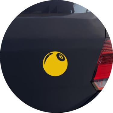 Imagem de Adesivo de Carro  Bola 8 Sinuca Bilhar - Cor Verde Claro - Melhor Ades