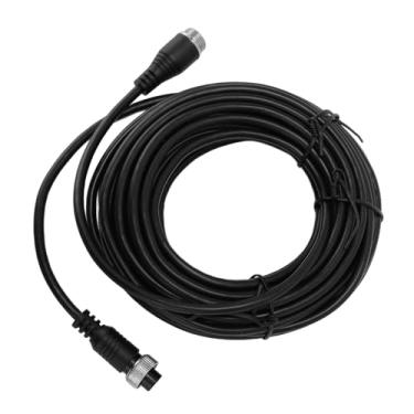 Imagem de Cabo de Extensão de Câmera de Backup de 4 Pinos, Cabo de Extensão de Câmera de Visão Traseira Dash Cam, Cabo de Extensão de Câmera Traseira Mirror Dashcam, 4 Pinos Macho para 4