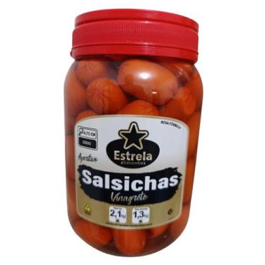Imagem de Pote Salsichas Em Conserva Estrela Aperitivo 2.1kg Validade Longa
