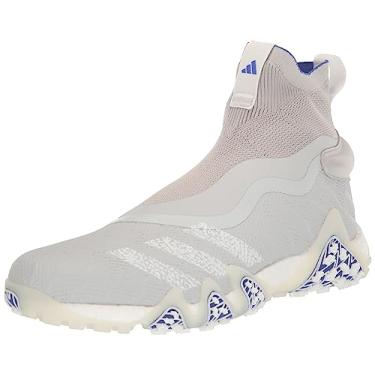 Imagem de adidas Tênis masculino Codechaos sem cadarço Primeknit Boost Golf, Cinza dois/Ftwr branco/azul lúcido, 10.5