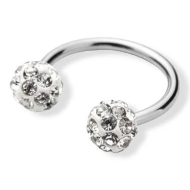 Imagem de Piercing Ferradura Septo Nasal Sobrancelha E Lábios - 8MM - AÇO INOXID