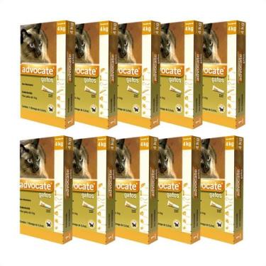 Imagem de 10 Advocate Gatos Até 4 Kg Antipulgas Envio Imediato Com Nf - Elanco
