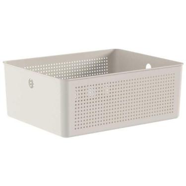 Imagem de Cesto 12L Organizador Ou Flow Bege 13cm X 27cm X 34cm