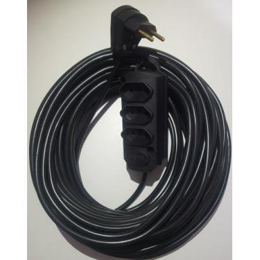Imagem de Extensão profissional 10A - 25 metros - 3 tomadas - fio 2 x 1,00mm - G