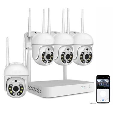 Imagem de Kit Nvr 4 Câmeras Ip Wifi Speed Dome Full Hd 1080P Cftv - Durawell