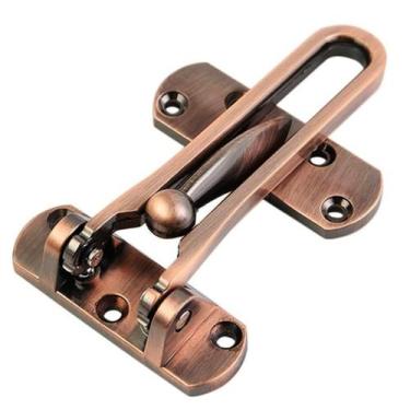 Imagem de Tranca Fecho Bronze Para Casa Trinco Porta Interna E Externa - Leander