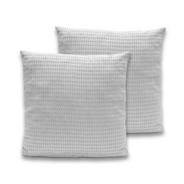 Imagem de Kit 2 Capas de Almofadas Piquet Favinho 40x40 C/ Zíper - Dryka Enxovai
