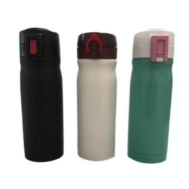 Imagem de Garrafa com Tampa Retrátil de Aço Térmica 350ml - GAT-317 - ds, Verde 