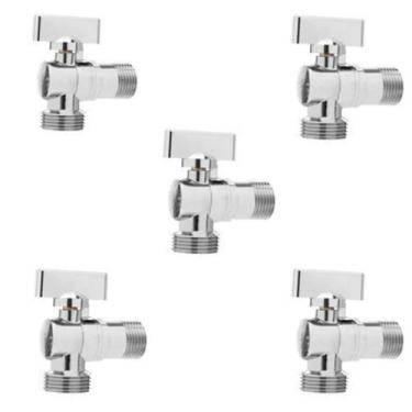 Imagem de Kit C/ 5 Registro Torneira Esfera Maquina De Lavar 1/2X3/4 - Montelar 